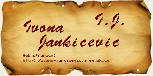Ivona Jankićević vizit kartica